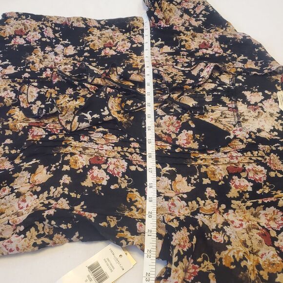 Denim & Supply Ralph Lauren Top Womens S/P Black Boho Sheer Lace-up Front NWT - Picture 7 of 12